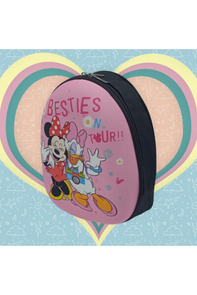 Girls Minnie Mouse and Daisy Character 3-6 Year Old Kindergarten and Daily Small Backpack - 2