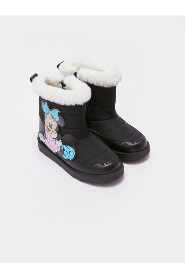 Girls' Minnie Mouse printed boots with zipper - 1