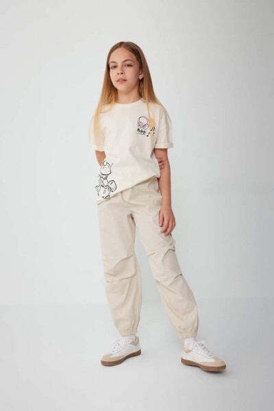 Girls' Parachute Cotton Trousers - 1