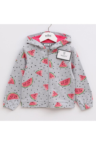 Girls' Patterned Cardigan - 23048 - Patterned - 1