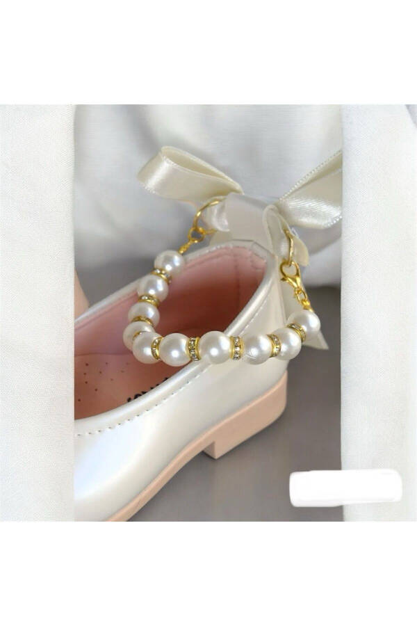 Girls' Pearl-Embellished Ballerinas - 8