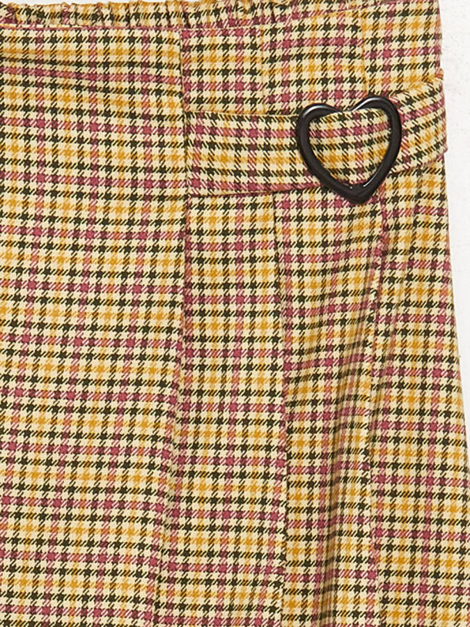 Girls' Pleated Skirt with Elastic Waistband - 4