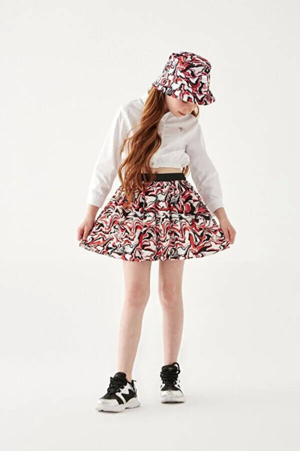 Girls' Printed Skirt - 1