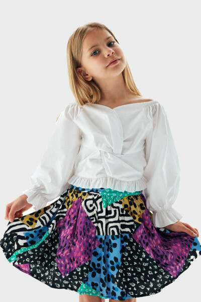 Girls' Printed Skirt 23PFWTJ4301 - 2