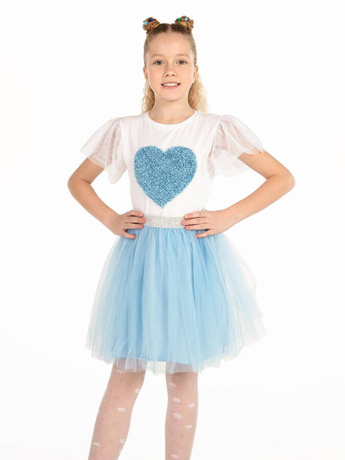 Girls Skirt 4-9 Years Blue - 7