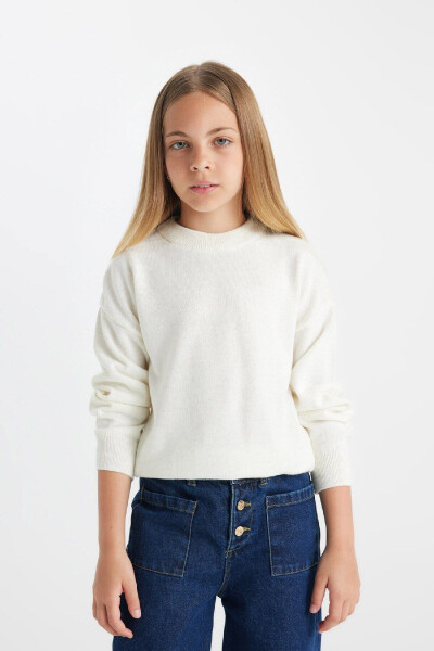 Girls' Standard Fit Crew Neck Sweater C6902A824AU - 1