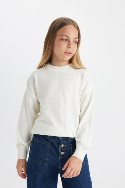 Girls' Standard Fit Crew Neck Sweater C6902A824AU - 4