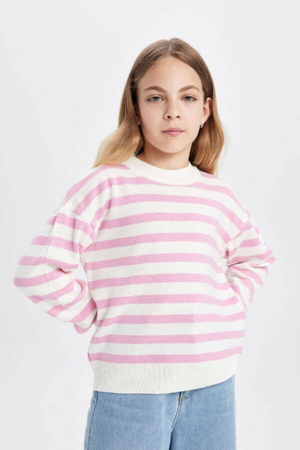 Girls' Standard Fit Crew Neck Sweater C6903A824AU - 7