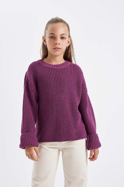 Girls' Standard Fit Crew Neck Sweater C6909A824AU - 4