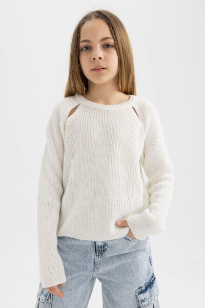 Girls Standard Fit Crew Neck Sweater C6910A824AU - 1