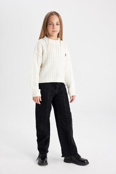 Girls Standard Fit Crew Neck Sweater C6973A824AU - 2