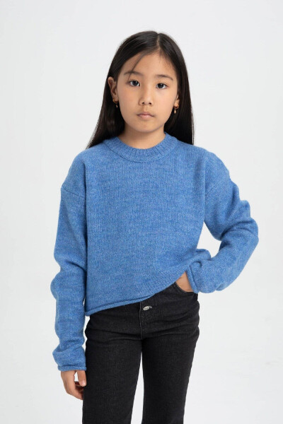 Girls' Standard Fit Crewneck Sweater C6908A824AU - 1