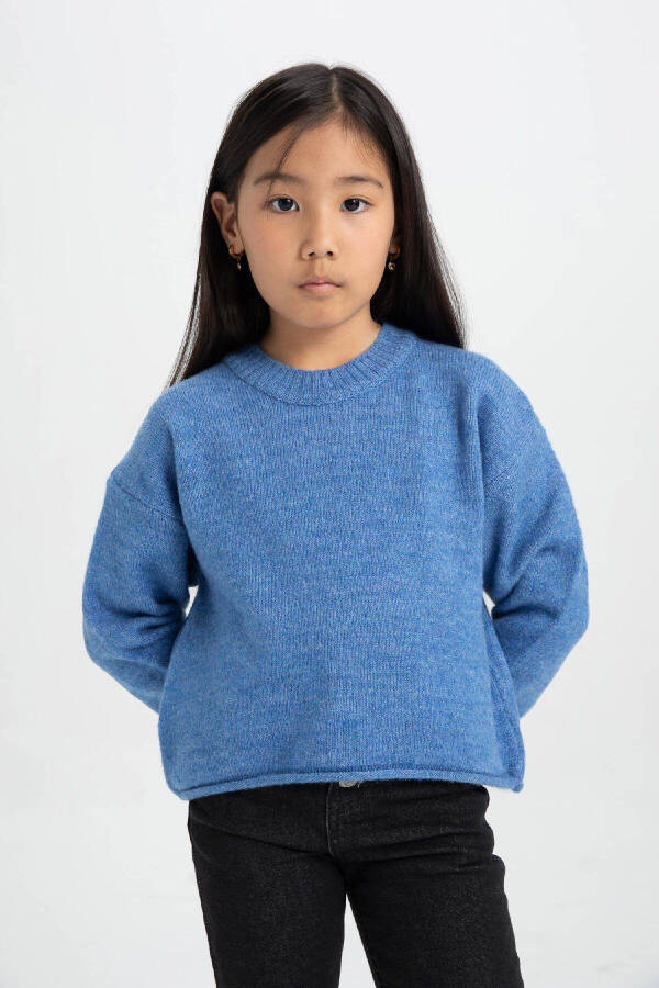 Girls' Standard Fit Crewneck Sweater C6908A824AU - 3