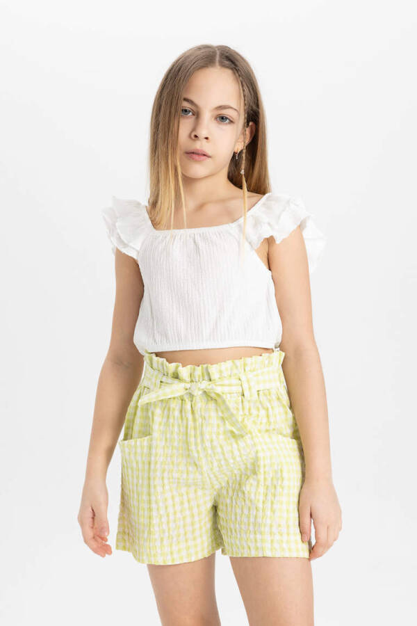 Girls' Strappy Blouse Ecru - 3