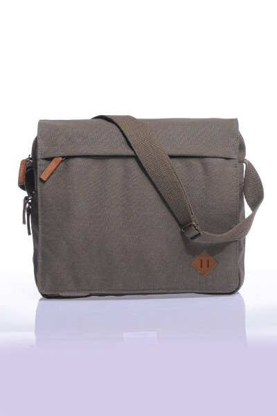 Gk12 Canvas Messenger Crossbody Bag Khaki - 8