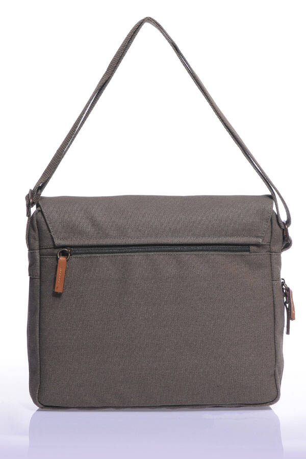 Gk12 Canvas Messenger Crossbody Bag Khaki - 12