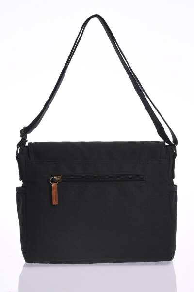 GK56 Canvas Messenger Bag Documents School University Laptop Notebook Macbook Tablet Daily Use Black - 9