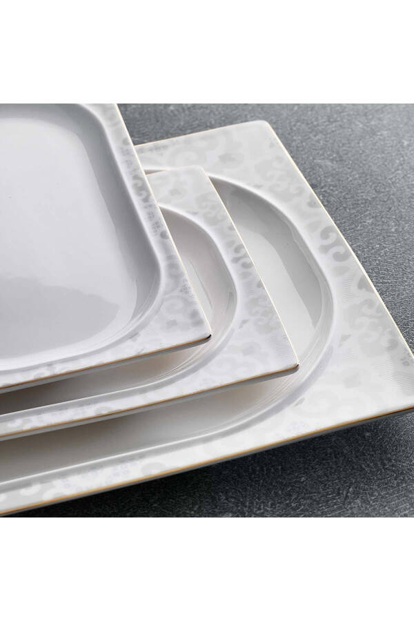 Glamor Point Dinner Set - 60 Pieces - White - 4