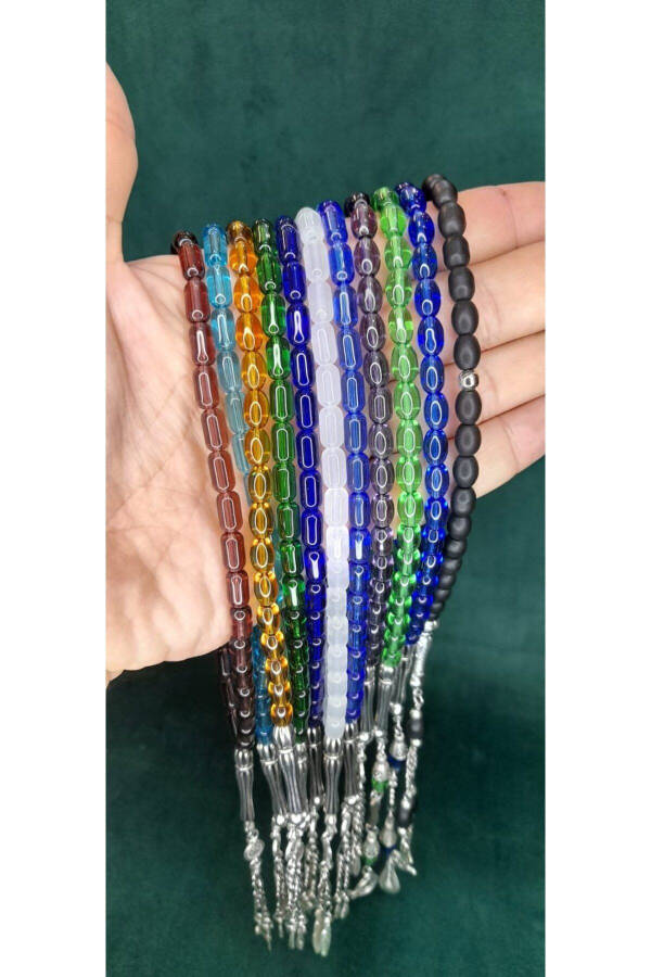 Glass Tasbih Set of 4 (Individually Gift Boxed) T-447-1 - 1