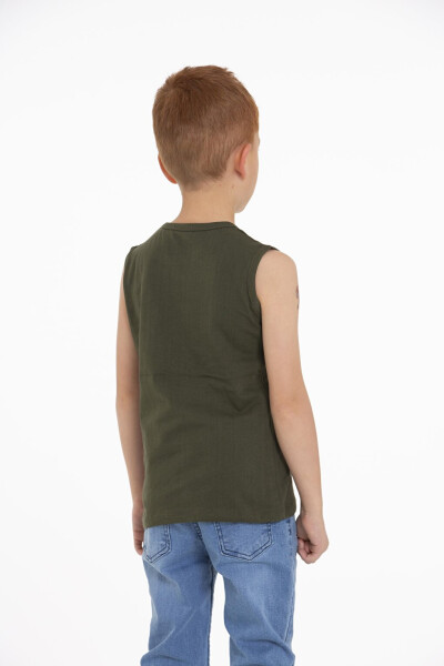 Glow in the Dark Printed Khaki Men's Child T-Shirt - 10