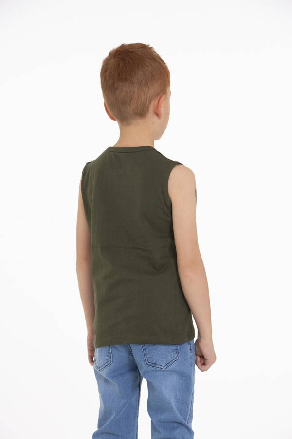 Glow in the Dark Printed Khaki Men's Child T-Shirt - 10