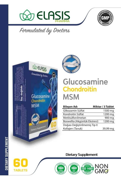 Glucosamine Chondroitin Msm 60 Tablets - 4