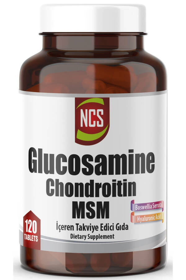 Glucosamine Chondroitin MSM Hyaluronic Acid Boswellia Serrata 120 Tablets - 1