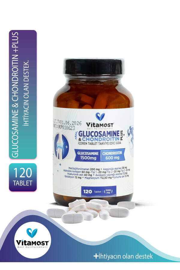 GLUCOSAMINE & CHONDROITIN PLUS 120 TABLET 1500 MG - 1