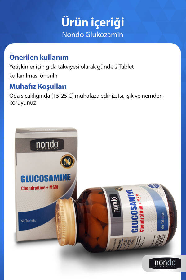 Glukozamin 60 Tablet (Glukozamin, MSM, Kondroitin) - 13