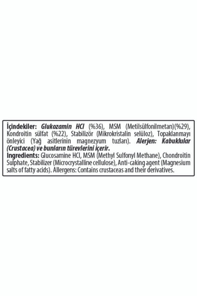 Glukozamin Kondroitin MSM, 200 Gr - 10