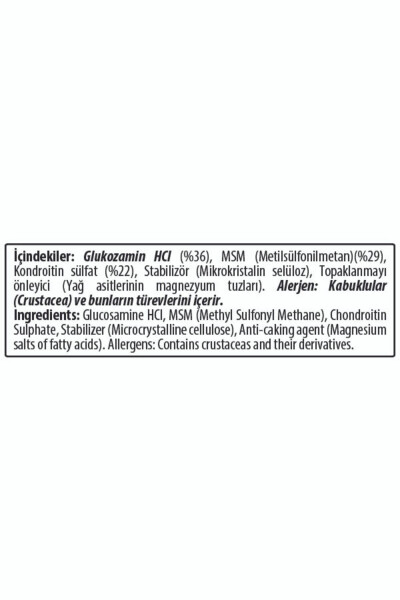 Glukozamin Kondroitin MSM, 200 Gr - 6