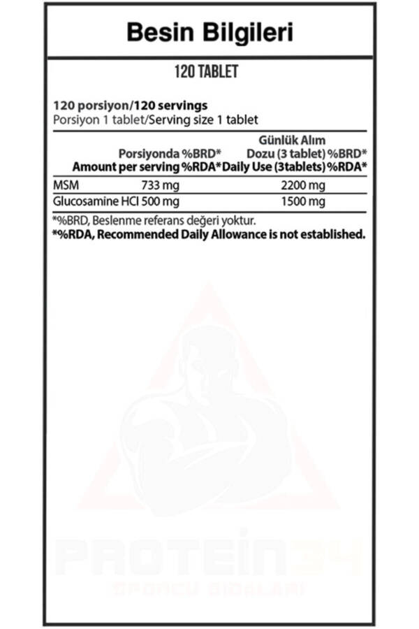 Glukozamin MSM 120 Tablet - 5