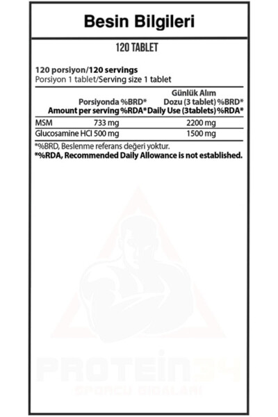 Glukozamin MSM 120 Tablet - 2