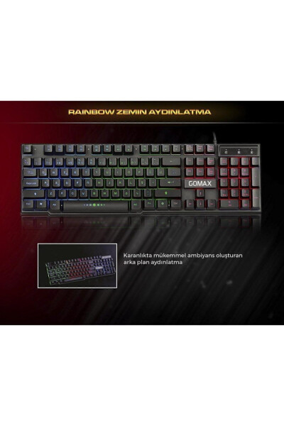 Gmx K2 RGB LED Backlit Gaming Keyboard - 10