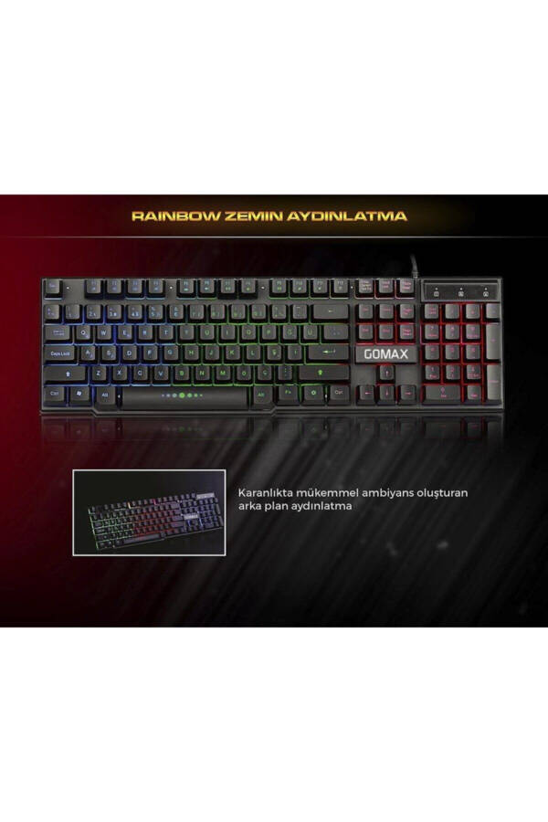 Gmx K2 RGB LED Backlit Gaming Keyboard - 12