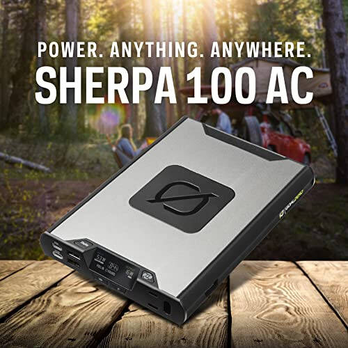 Goal Zero Sherpa 100AC (Yeni) Kablosuz Taşınabilir AC Güç Bankası 100W USB-C Güç Dağıtımı 25600mAh (4. Nesil) - 3