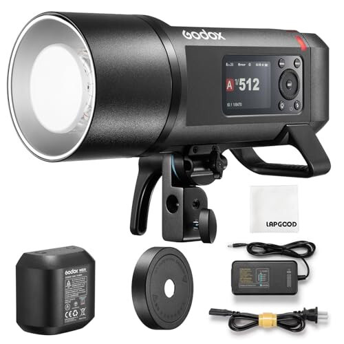 Godox AD600PRO II AD600PRO-II 600 Vt Chaqmoq - Professional Bowens O'rnatish, Yuqori Tezlikdagi Sinxronizatsiya, X3 Trigger bilan Bir Bosish Sinxronizatsiyasi - 40 Vt Ikki Rangli Modellashtirish Chirog'i - 1