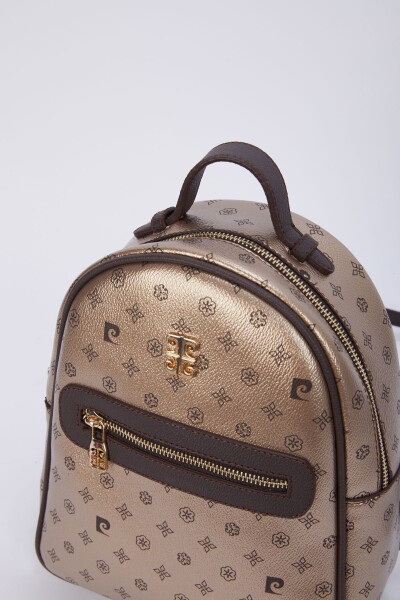 Gold Monogram Women's Backpack 05PO22Y1541 - 6