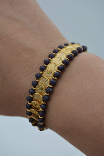 Gold Plated Bracelet with Czech Crystals - 1