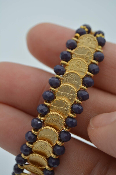 Gold Plated Bracelet with Czech Crystals - 4