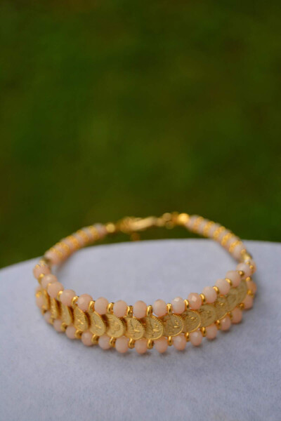 Gold Plated Embossed Design Women's Bracelet - 5