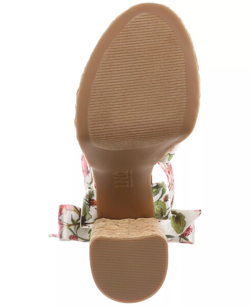 Goldiee Espadrille Platform Dress Sandals, Created for Modazone White Floral - 5