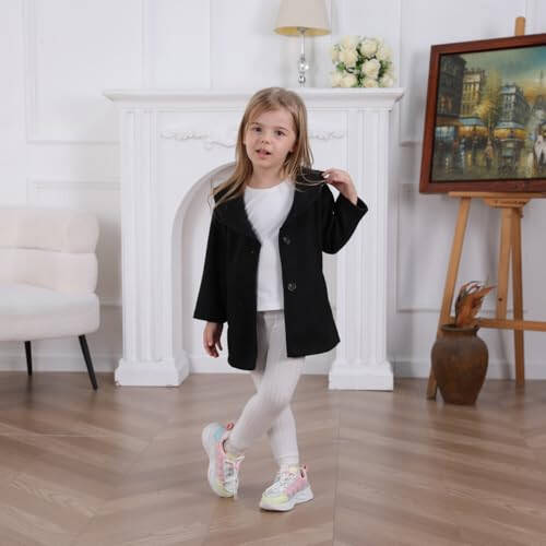 Goodplayer Baby Boy Girl Coat Toddler Pea Coat Fall Winter Jacket Outerwear for Baby Buttons Coat Clothes - 2