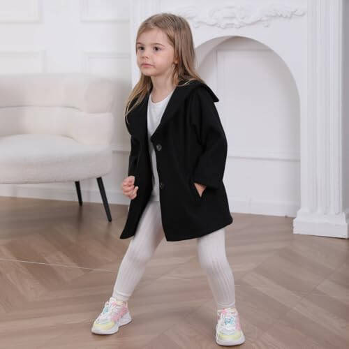 Goodplayer Baby Boy Girl Coat Toddler Pea Coat Fall Winter Jacket Outerwear for Baby Buttons Coat Clothes - 4