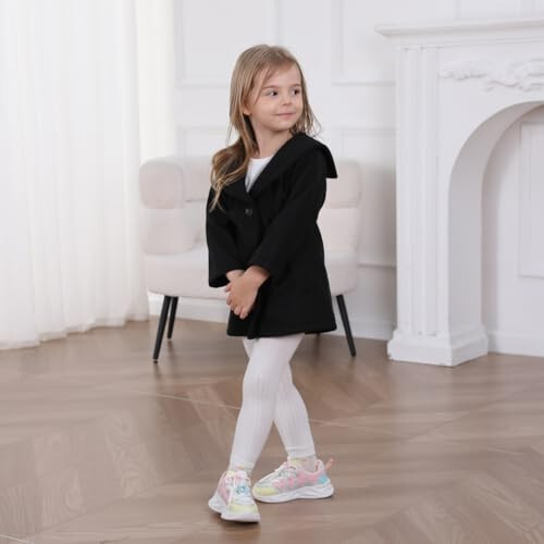 Goodplayer Baby Boy Girl Coat Toddler Pea Coat Fall Winter Jacket Outerwear for Baby Buttons Coat Clothes - 5