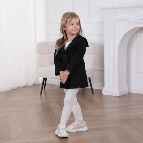 Goodplayer Baby Boy Girl Coat Toddler Pea Coat Fall Winter Jacket Outerwear for Baby Buttons Coat Clothes - 5