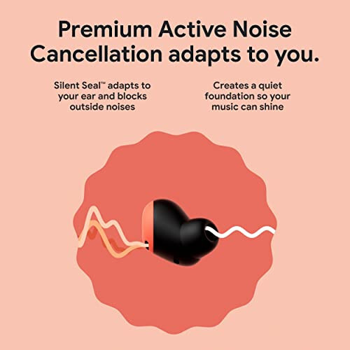 Google Pixel Buds Pro - Noise Canceling Earbuds - Up to 31 Hour Battery Life with Charging Case - Bluetooth Headphones - Compatible with Android - Charcoal - 2