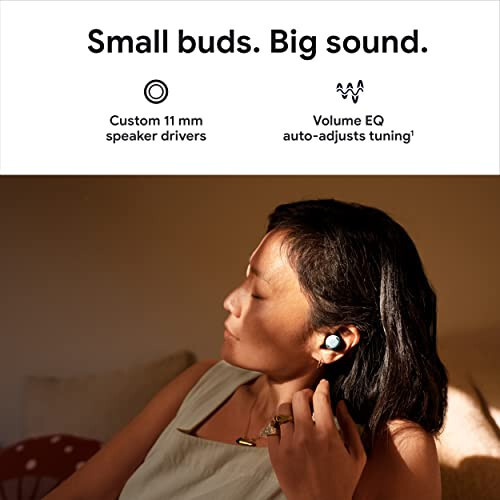 Google Pixel Buds Pro - Shovqinni bekor qiluvchi quloqchinlar - Zaryadlovchi quti bilan 31 soatgacha batareya muddati - Bluetooth eshitish vositalari - Android bilan mos keladi - Tuman - 4