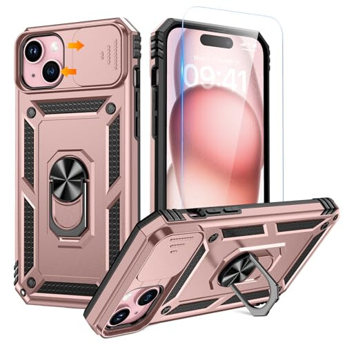 Goton iPhone 15 Plus Case with Screen Protector - 1