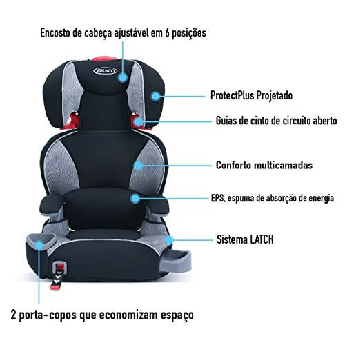 Graco TurboBooster LX Yüksek Sırtlı Çocuk Koltuğu Latch Sistemi ile, Matrix, 10.55 Pound - 11